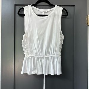 BCBGeneration Tank Top with Lace Sides